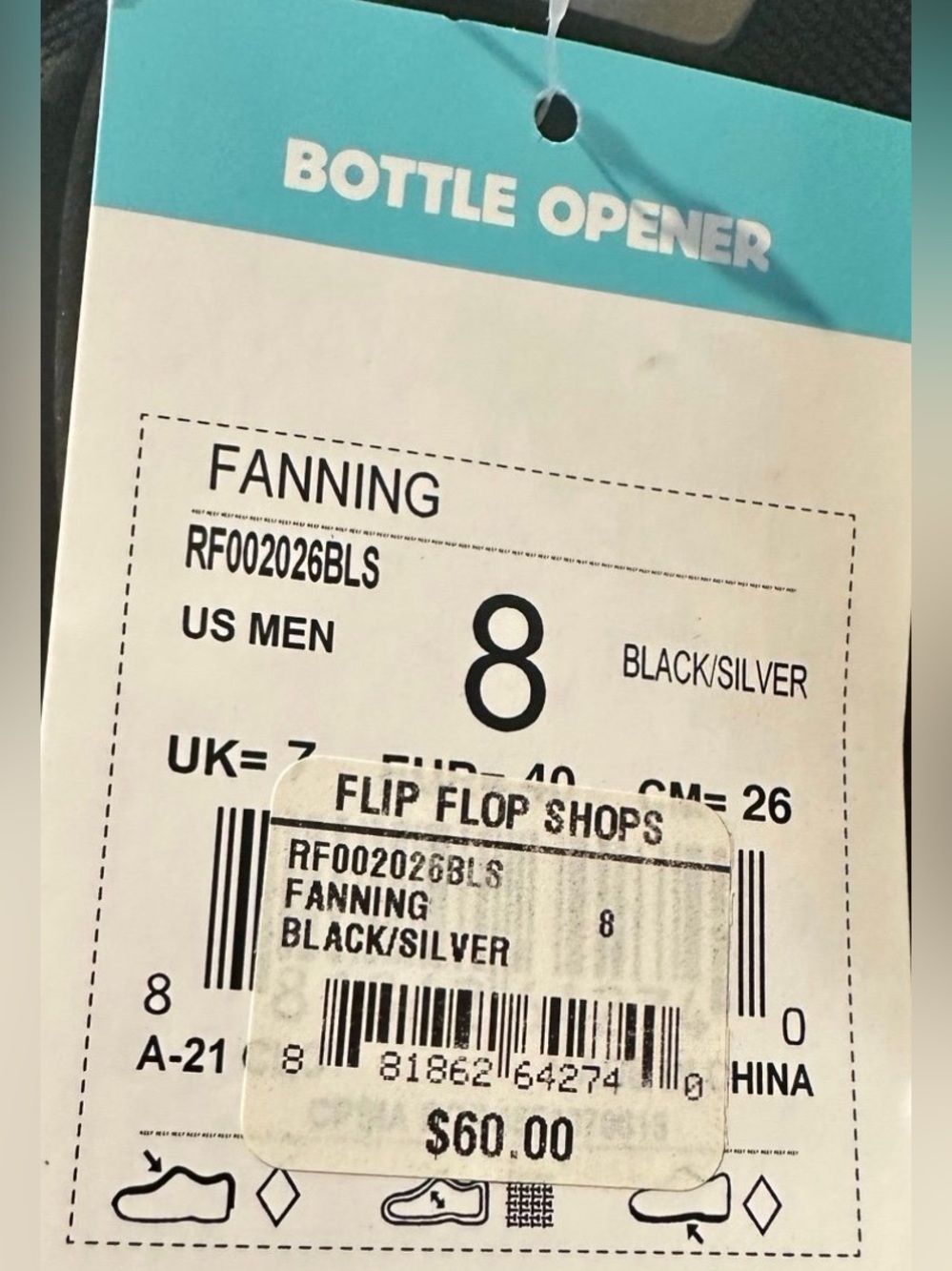 New Reef Fanning Men’s Size 8